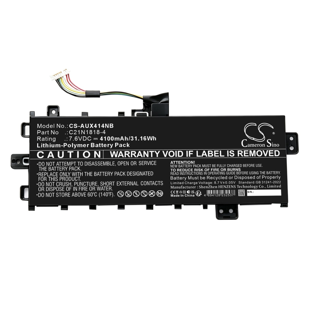 Baterije združljivo z Asus VivoBook 15 X509FA-EJ561TS 15 X509FAEJ216T 15 X509FAEJ561TS CS-AUX414NB