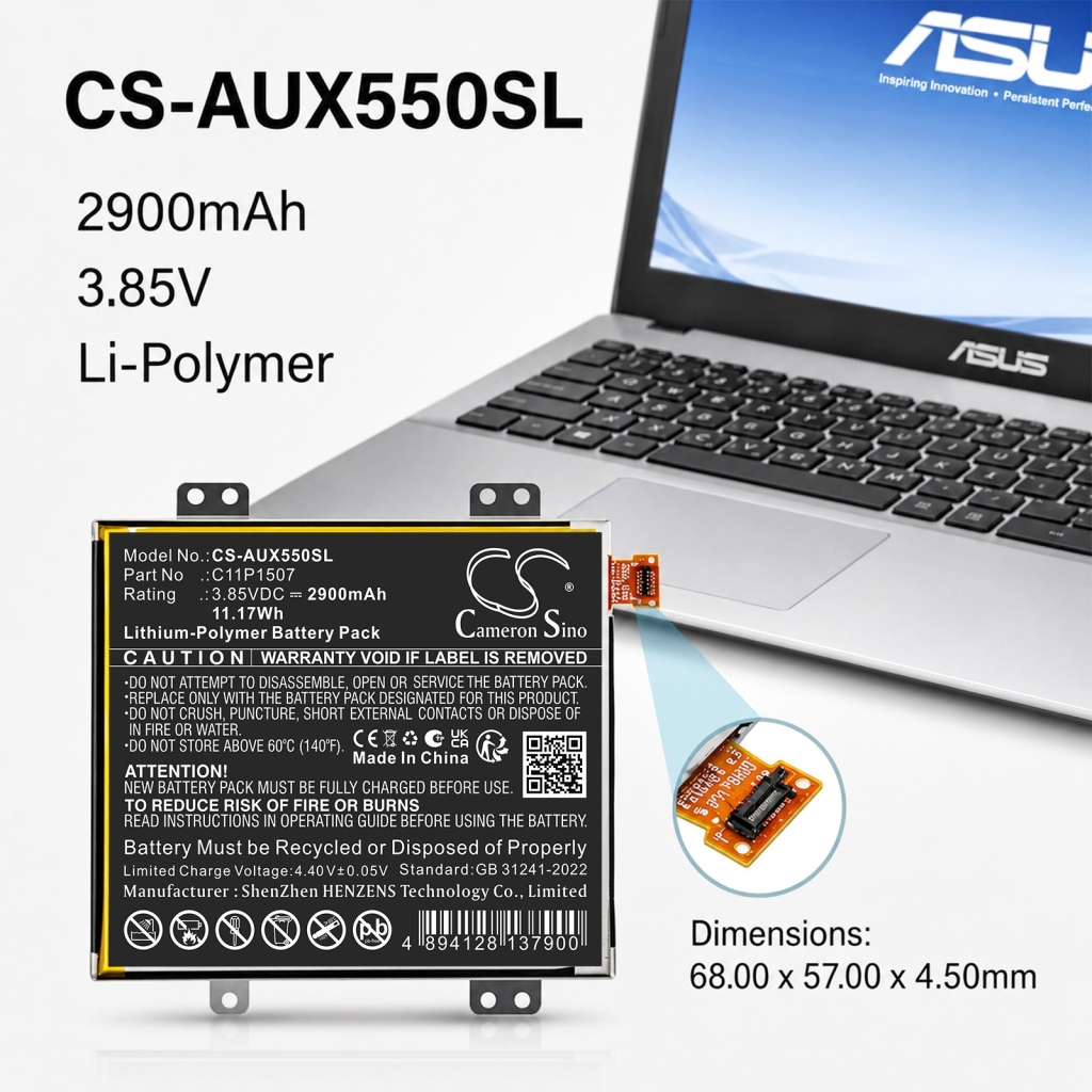 Baterija združljivo z Asus CS-AUX550SL