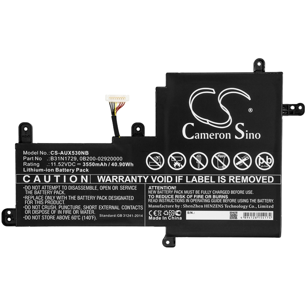 Kompatibilna zamenjava baterije za Asus 0B200-02920000,B31N1729