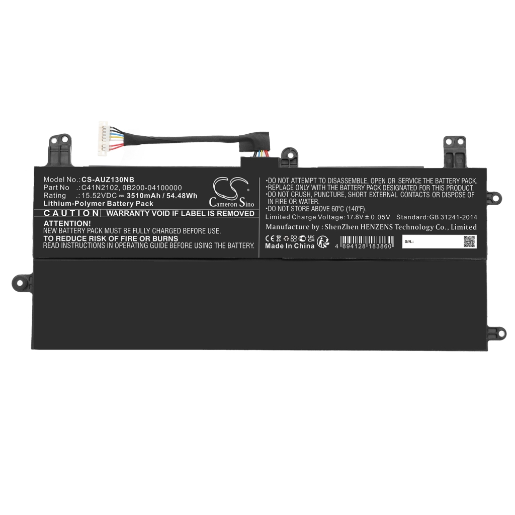 Kompatibilna zamenjava baterije za Asus 0B200-04100000,C41N2102
