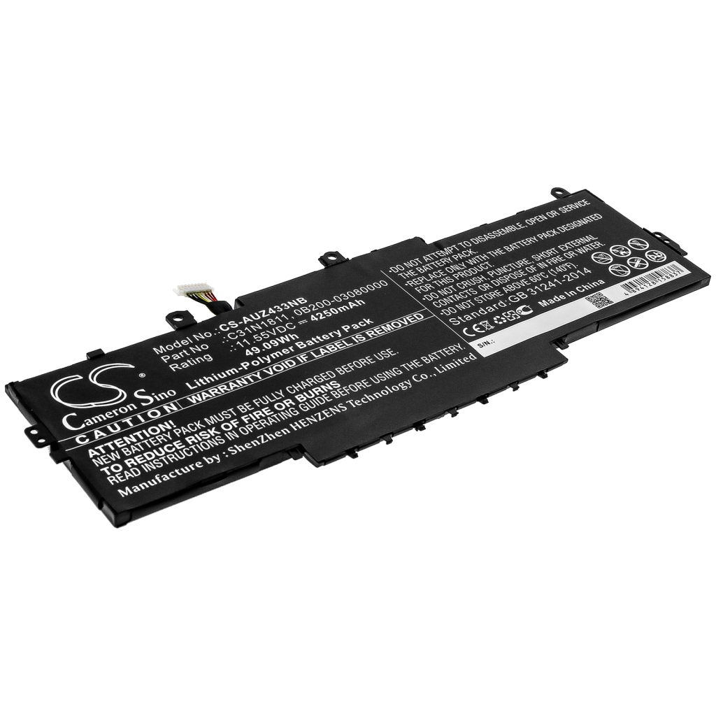 Kompatibilna zamenjava baterije za Asus 0B200-03080000,C31N1811