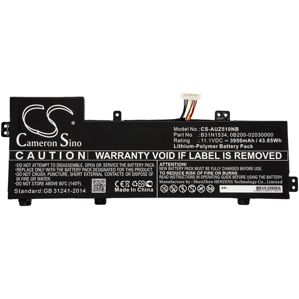Kompatibilna zamenjava baterije za Asus 0B200-02030000,B31N1534
