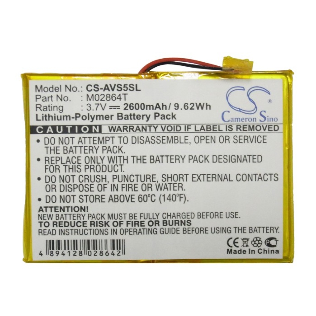 Baterija za MP3, MP4, PMP Archos CS-AVS5SL