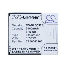 Kompatibilna zamenjava baterije za BLU C706043200L,C706043200T