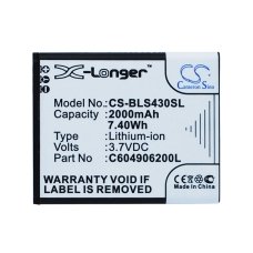 Kompatibilna zamenjava baterije za BLU C604905200T,C604906200L