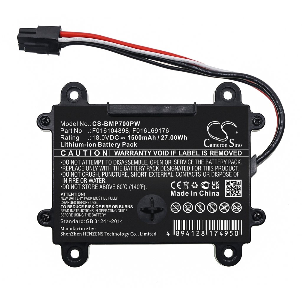 Kompatibilna zamenjava baterije za BOSCH F016104898,F016L69176