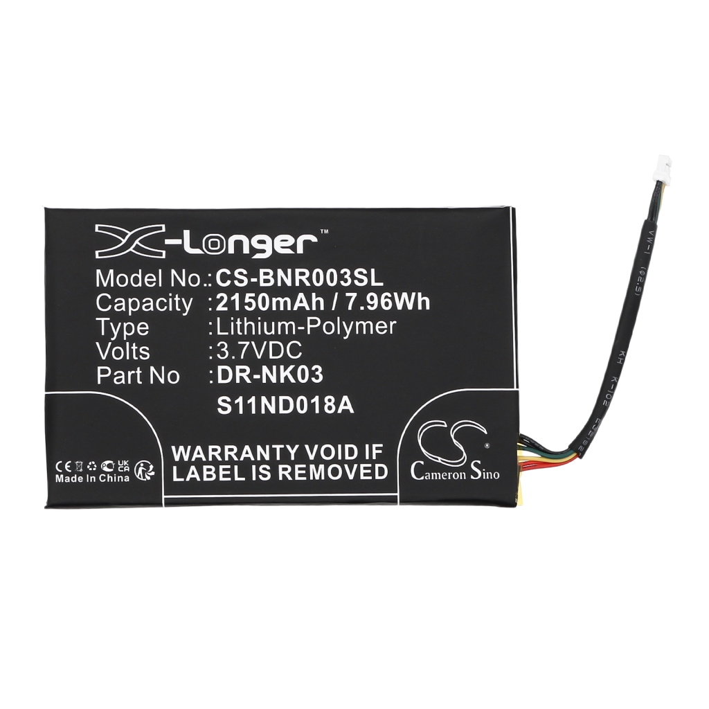 Ebook, eReader Battery Barnes & noble CS-BNR003SL