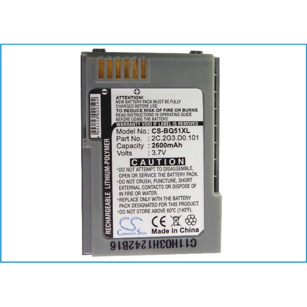 Baterija združljivo z BenQ-Siemens BenQ CS-BQ51XL