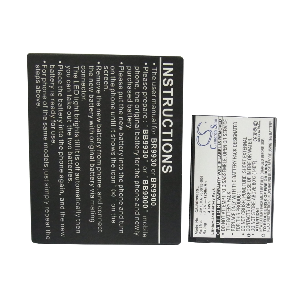 Baterija združljivo z Blackberry CS-BR9900SL