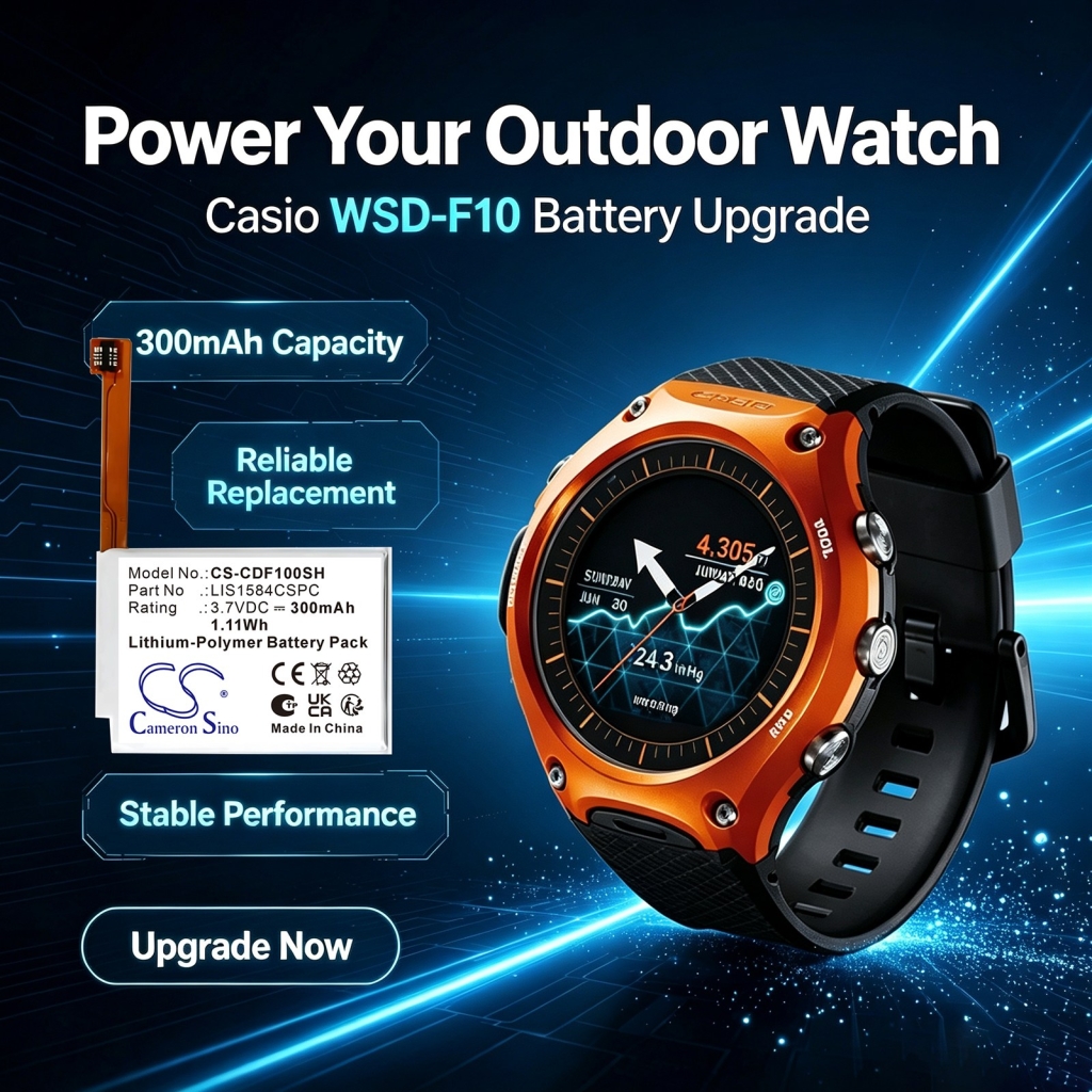 Baterije združljivo z Casio Smart Outdoor Watch CS-CDF100SH