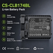 Battery compatibleWith BarCode, Scanner Battery