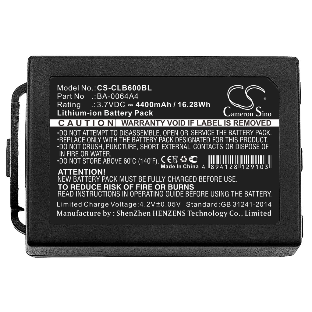 Baterija za čitalce, skenerje Cipherlab CS-CLB600BL