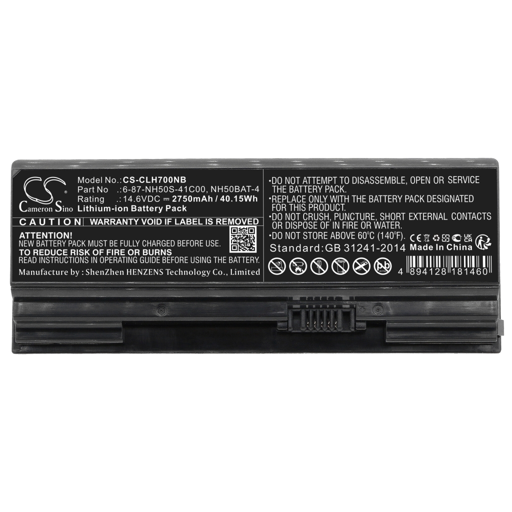 Notebook battery Mifcom CS-CLH700NB
