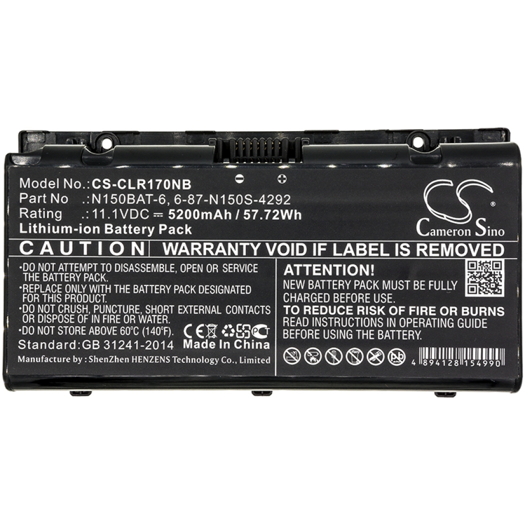 Baterija za prenosnik CLEVO N151SC (CS-CLR170NB)