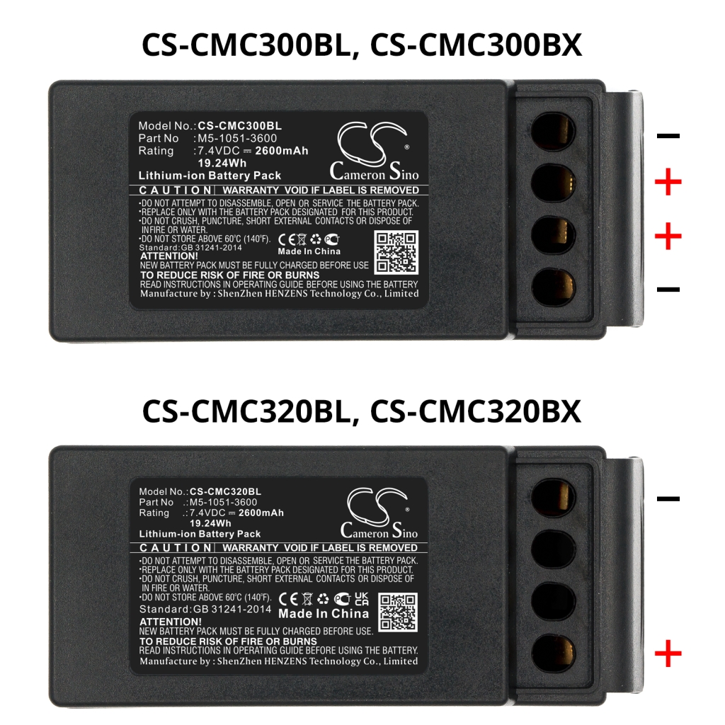 Kompatibilna zamenjava baterije za Cavotec M5-1051-3600