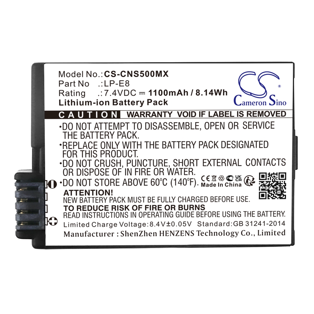 Camera Battery Canon EOS Rebel T3i
