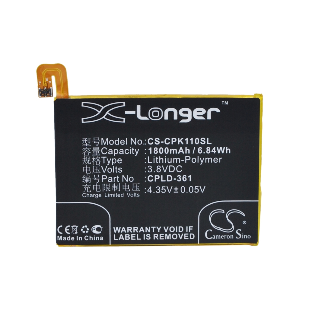 Kompatibilna zamenjava baterije za Coolpad CPLD-361