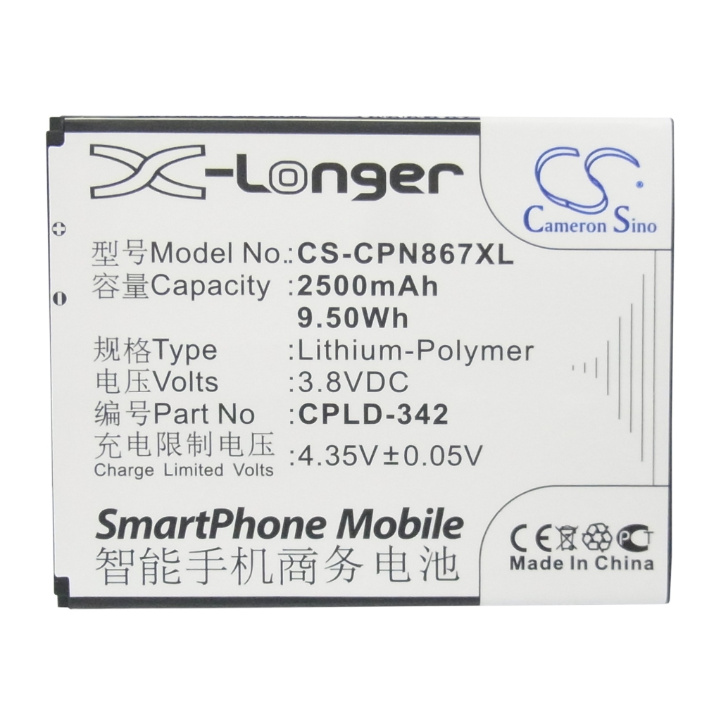 Baterija združljivo z Coolpad CS-CPN867XL