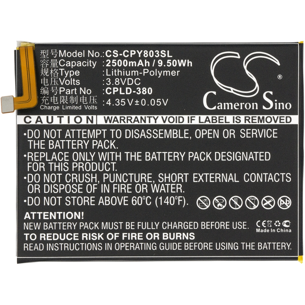 Baterija za mobilni telefon Coolpad Y91 (CS-CPY803SL)