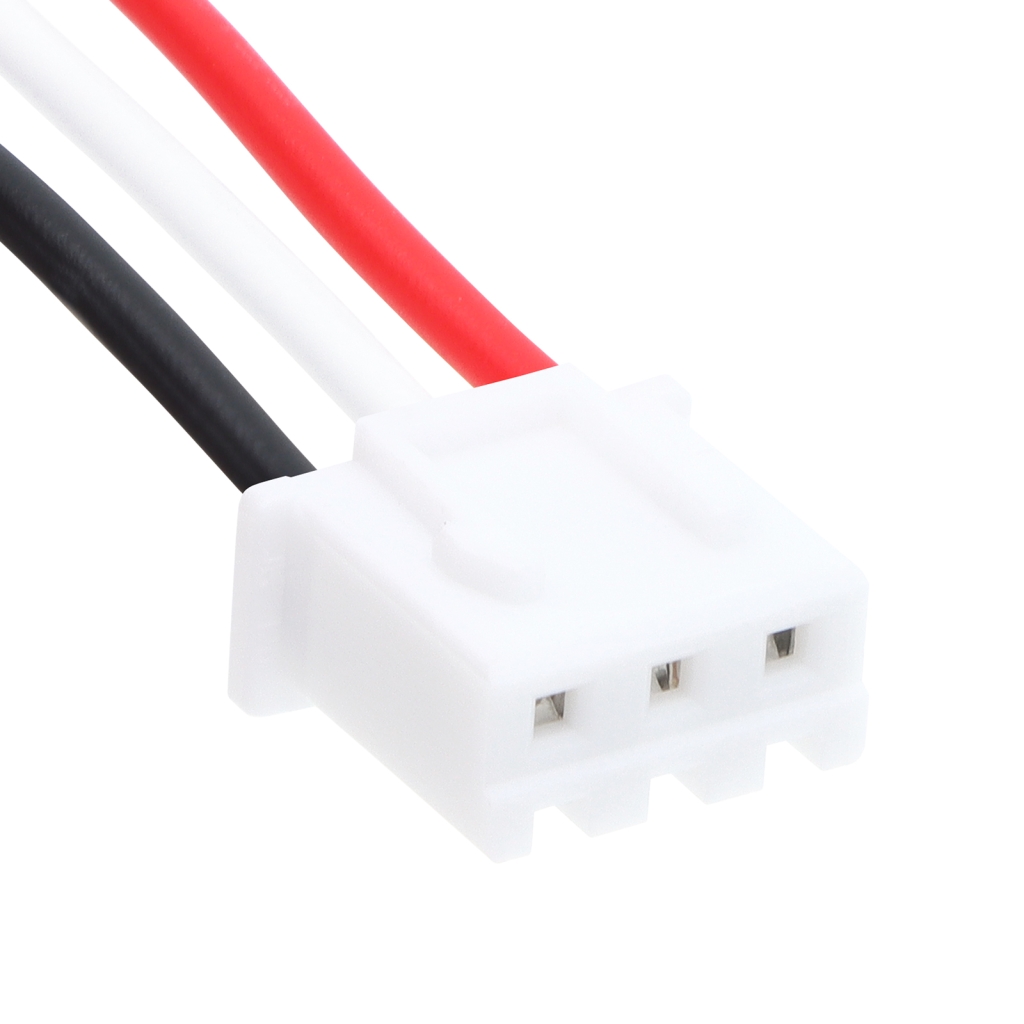 Close-up 3-pin white connector CS-CRK570XL angled view