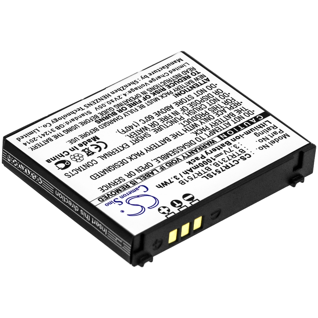 Kompatibilna zamenjava baterije za CASIO BTR731B,BTR751,BTR751B