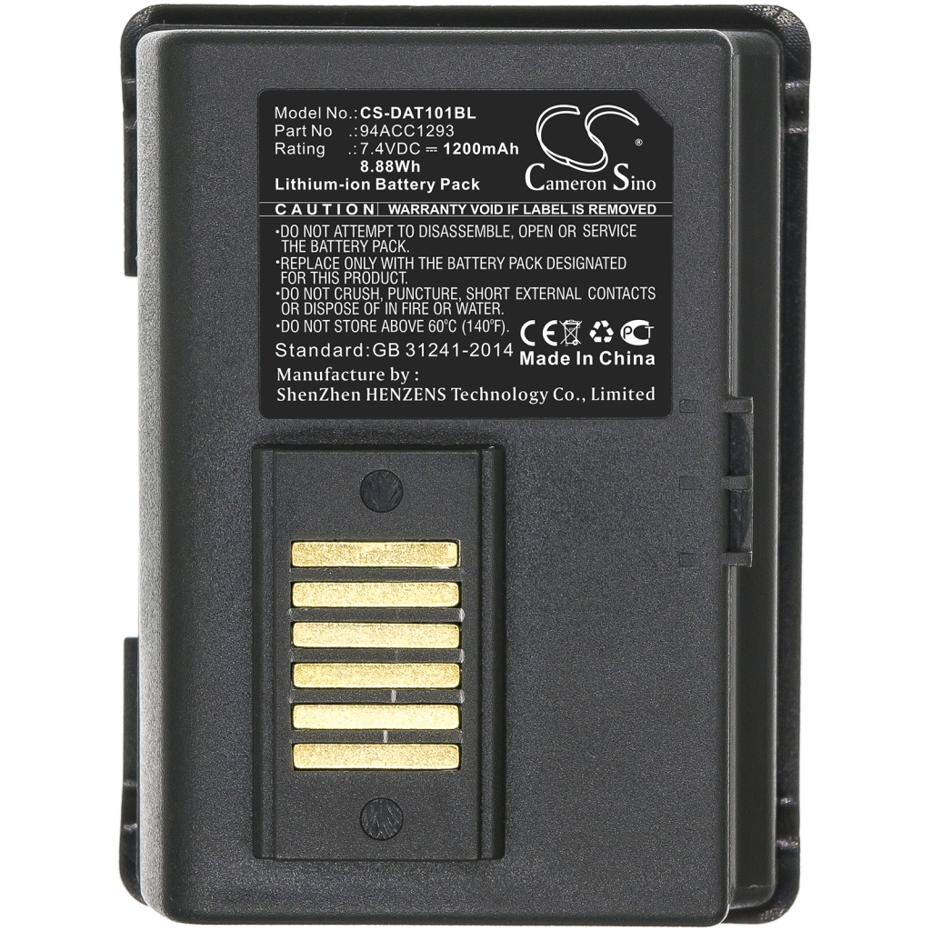 Kompatibilna zamenjava baterije za Datalogic 700165400,94ACC1293,94ACC1294