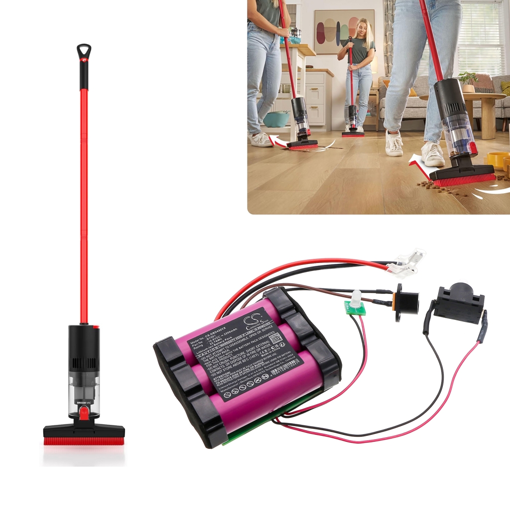 Compatible battery replacement for Dirt Devil BY001