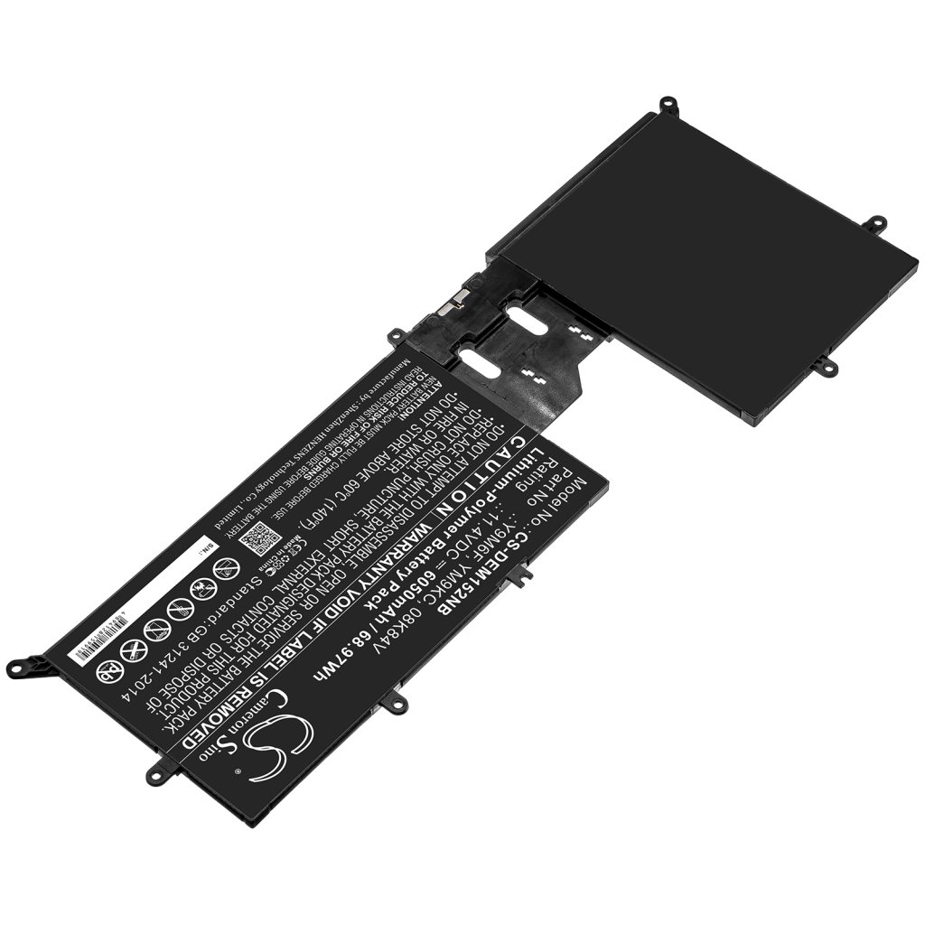 Kompatibilna zamenjava baterije za DELL 08K84V,Y9M6F,YM9KC