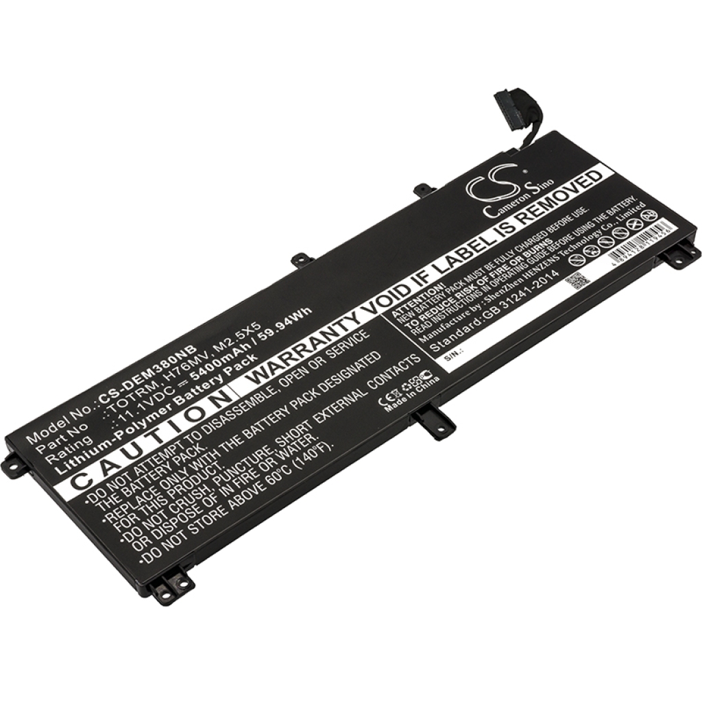 Baterija za prenosnik DELL CS-DEM380NB
