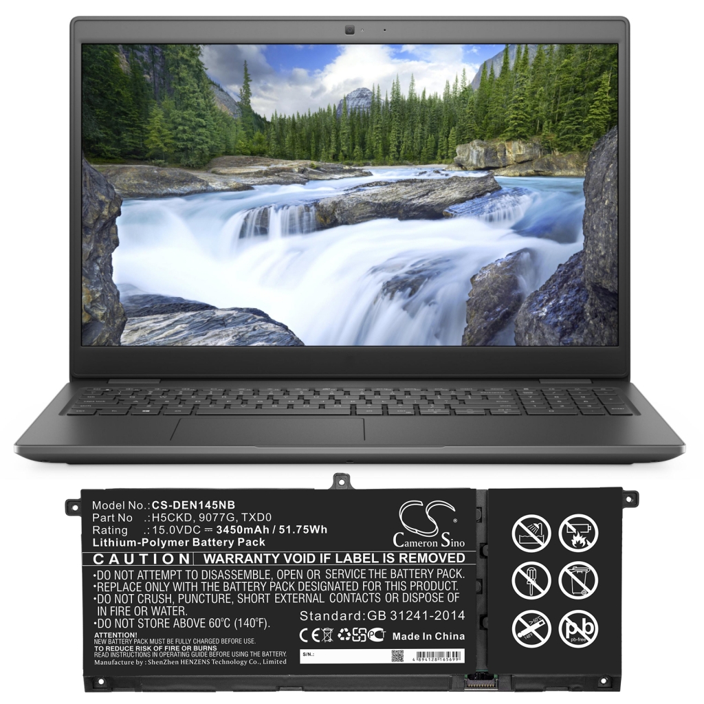 Kompatibilna zamenjava baterije za DELL 9077G,H5CKD,TXD0
