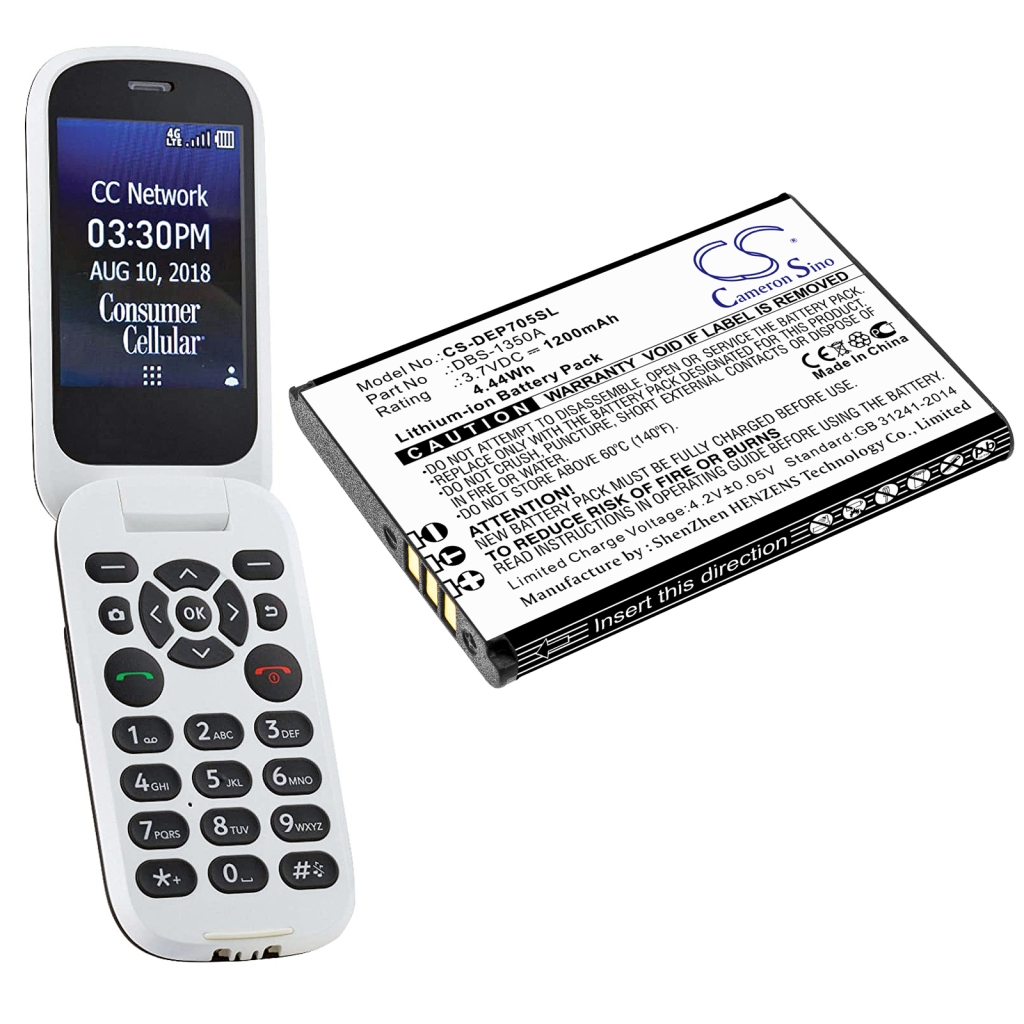 Baterija za mobilni telefon Doro DFC-0180 (CS-DEP705SL)