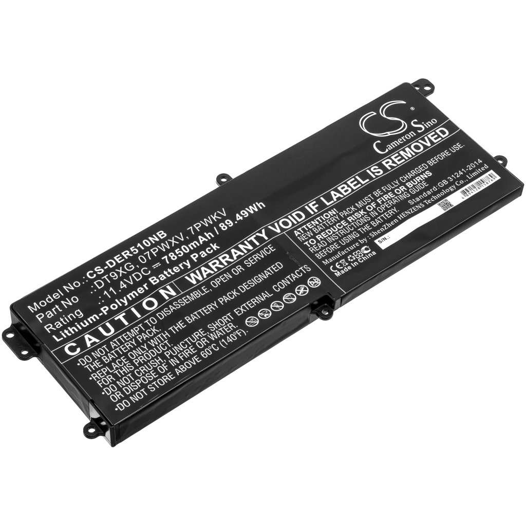 Kompatibilna zamenjava baterije za DELL 07PWXV,7PWKV,DT9XG