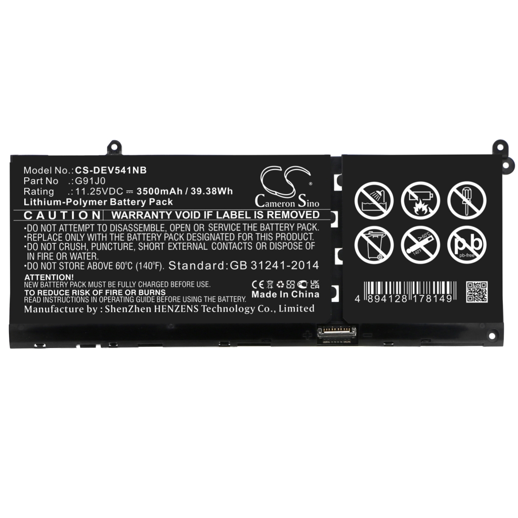 Kompatibilna zamenjava baterije za DELL G91J0
