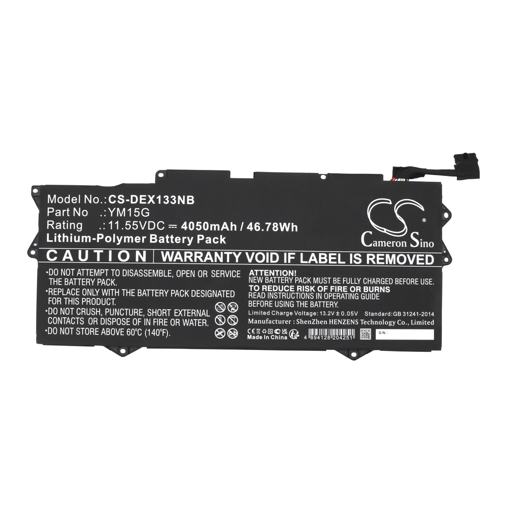 Kompatibilna zamenjava baterije za DELL G9FHC,YM15G
