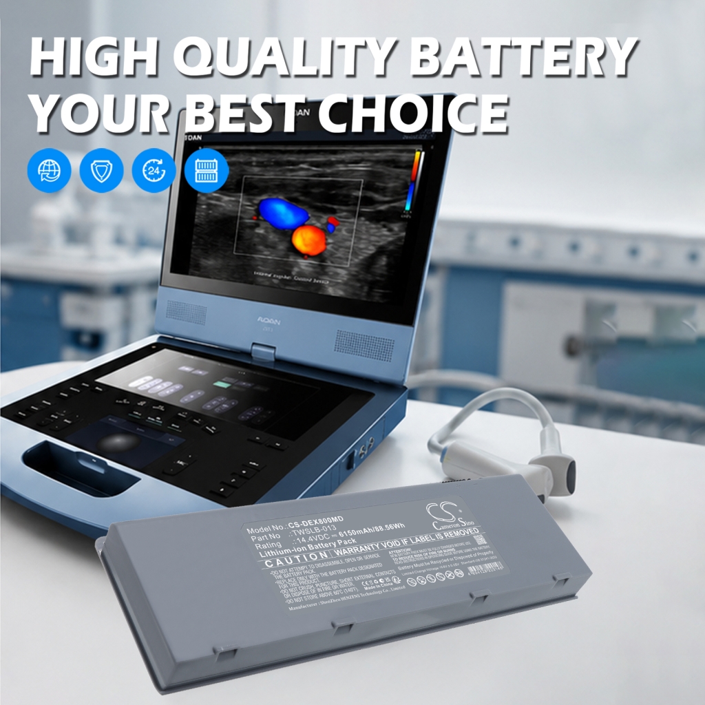 CS-DEX800MD medical battery - marketing image 14.4V 6150mAh Li-ion