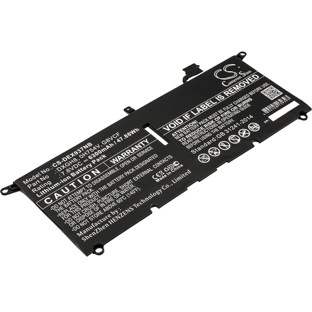 Kompatibilna zamenjava baterije za DELL 0H754V,DXGH8,G8VCF