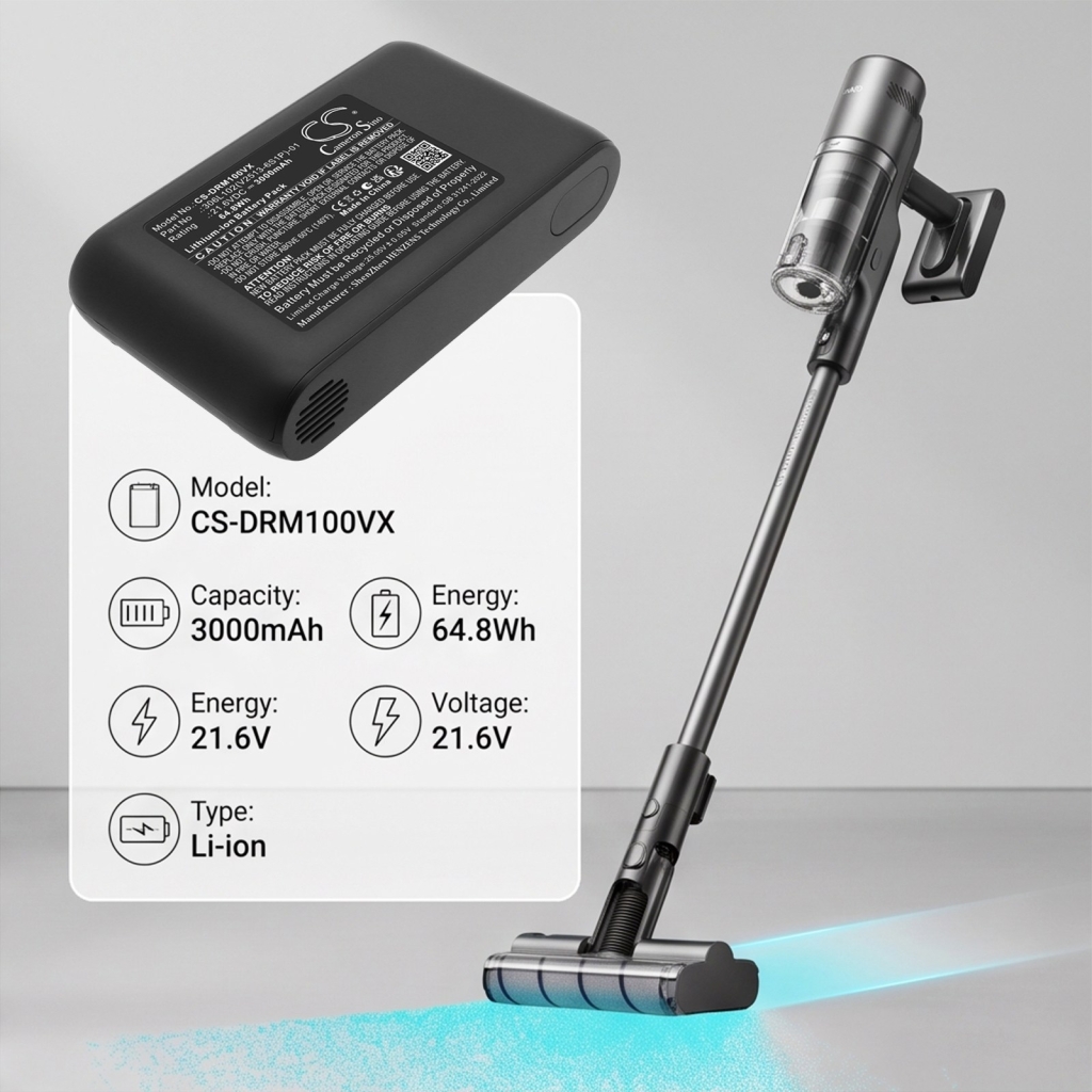 Baterije združljivo z Dreame Mova I10 Cordless Vacuum Cleaner CS-DRM100VX