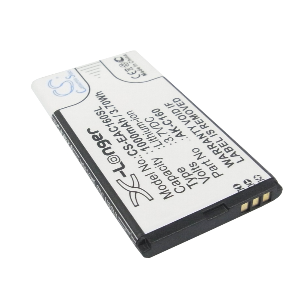 CS-EAC160SL rotated label elongated flat battery