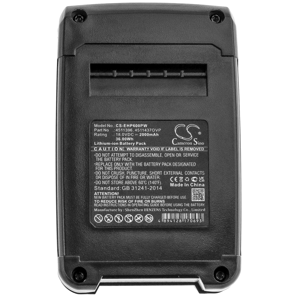 Kompatibilna zamenjava baterije za Einhell 4511396,4511437NEU,4511437OVP