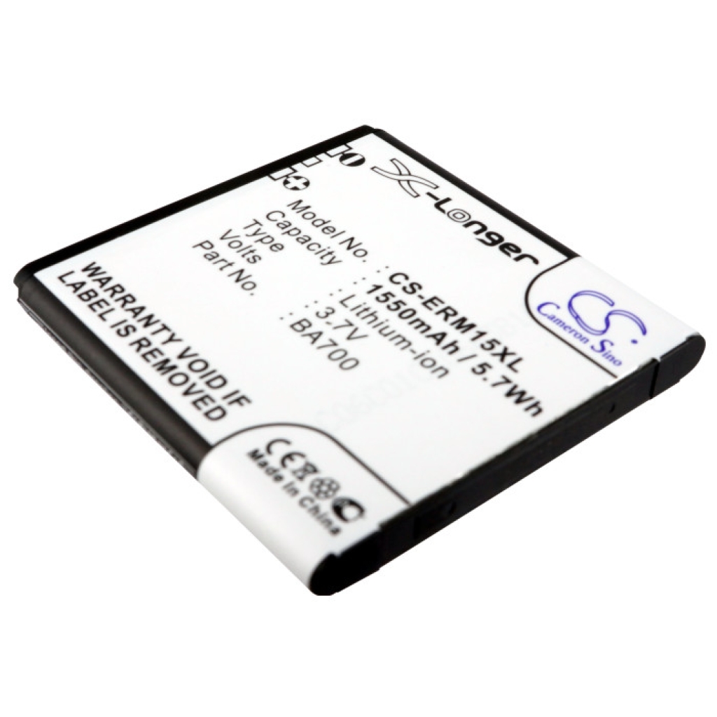 Baterija združljivo z Sony Ericsson NTT Docomo CS-ERM15XL