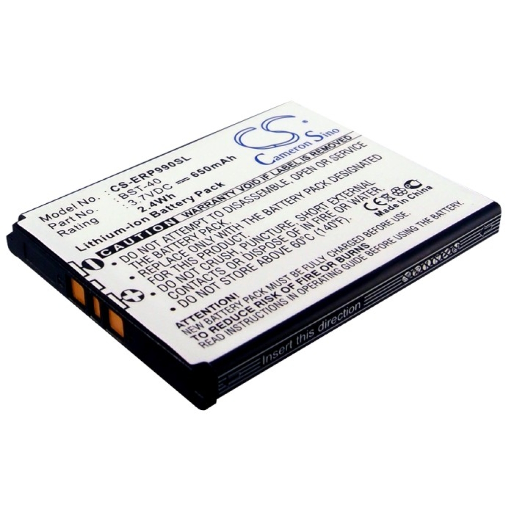 Baterija združljivo z Sony Ericsson CS-ERP990SL
