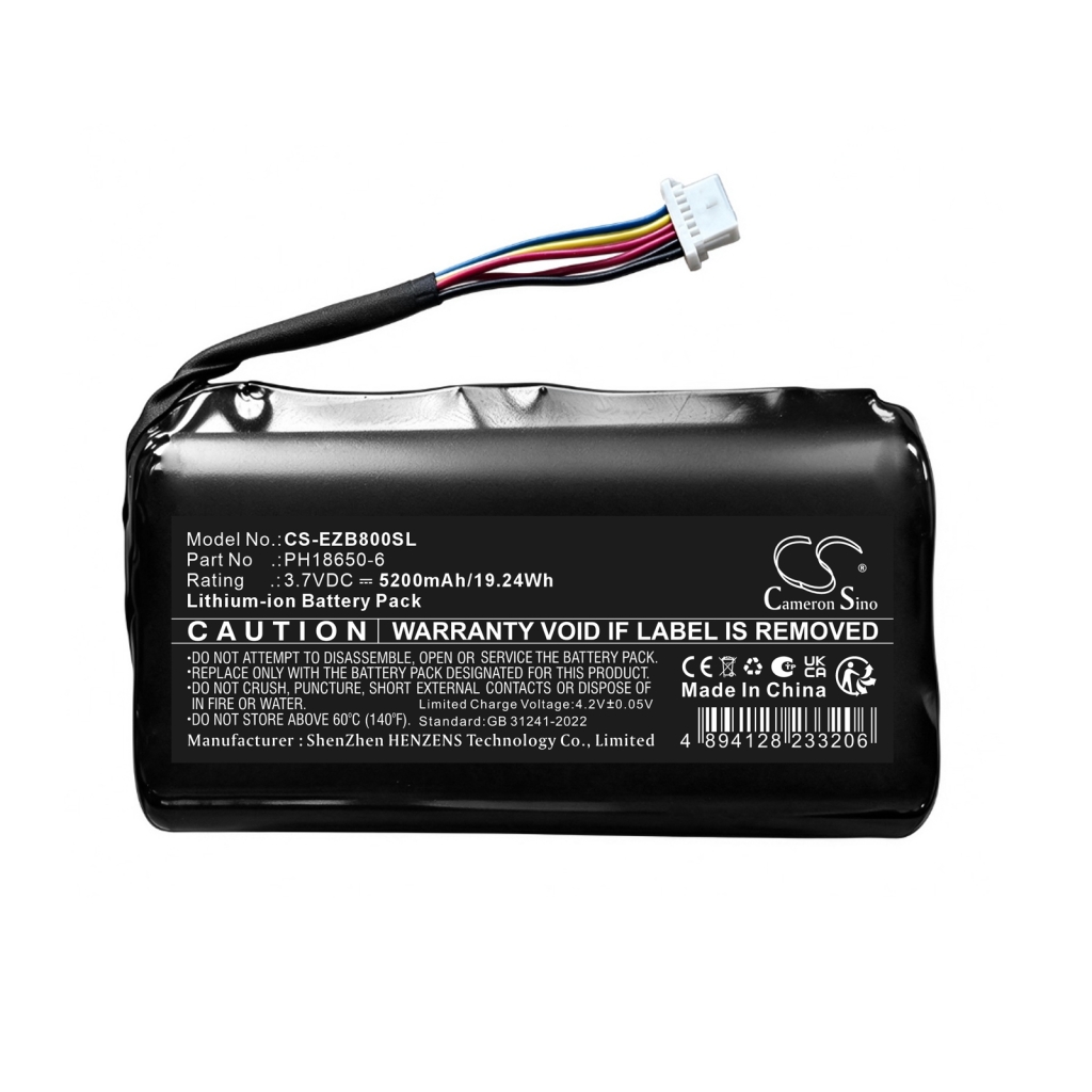 Baterije združljivo z Ezviz EP3X EP3X CS-EZB800SL