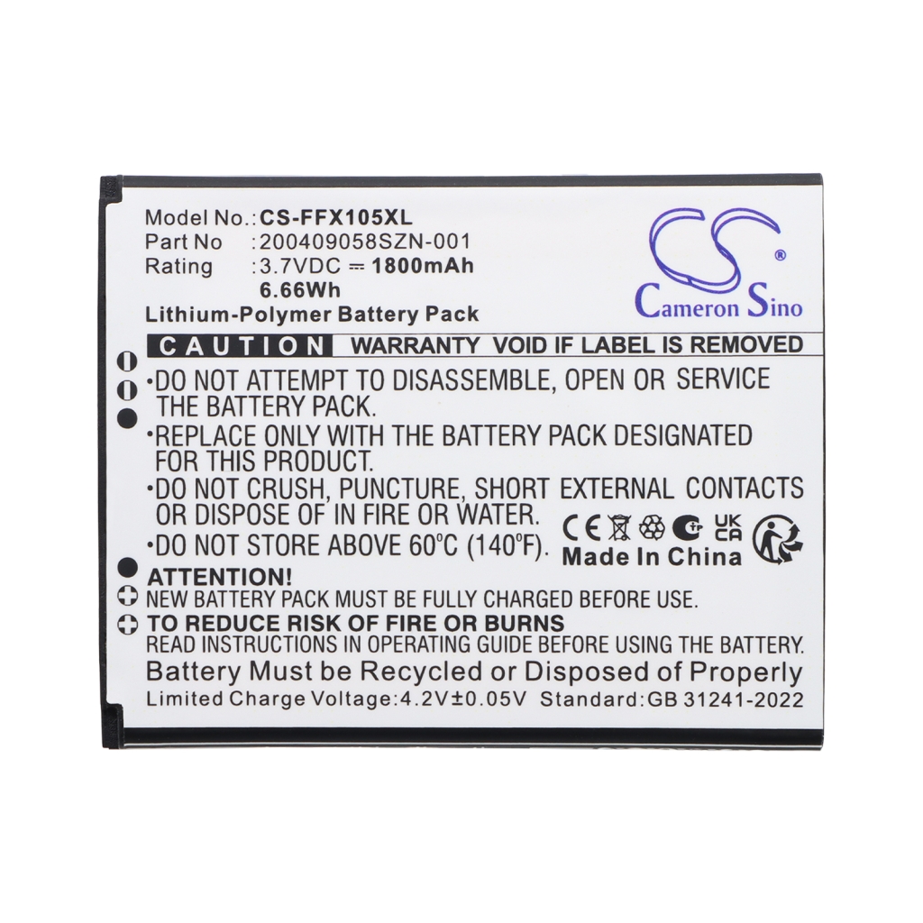 Battery compatible with Famoco