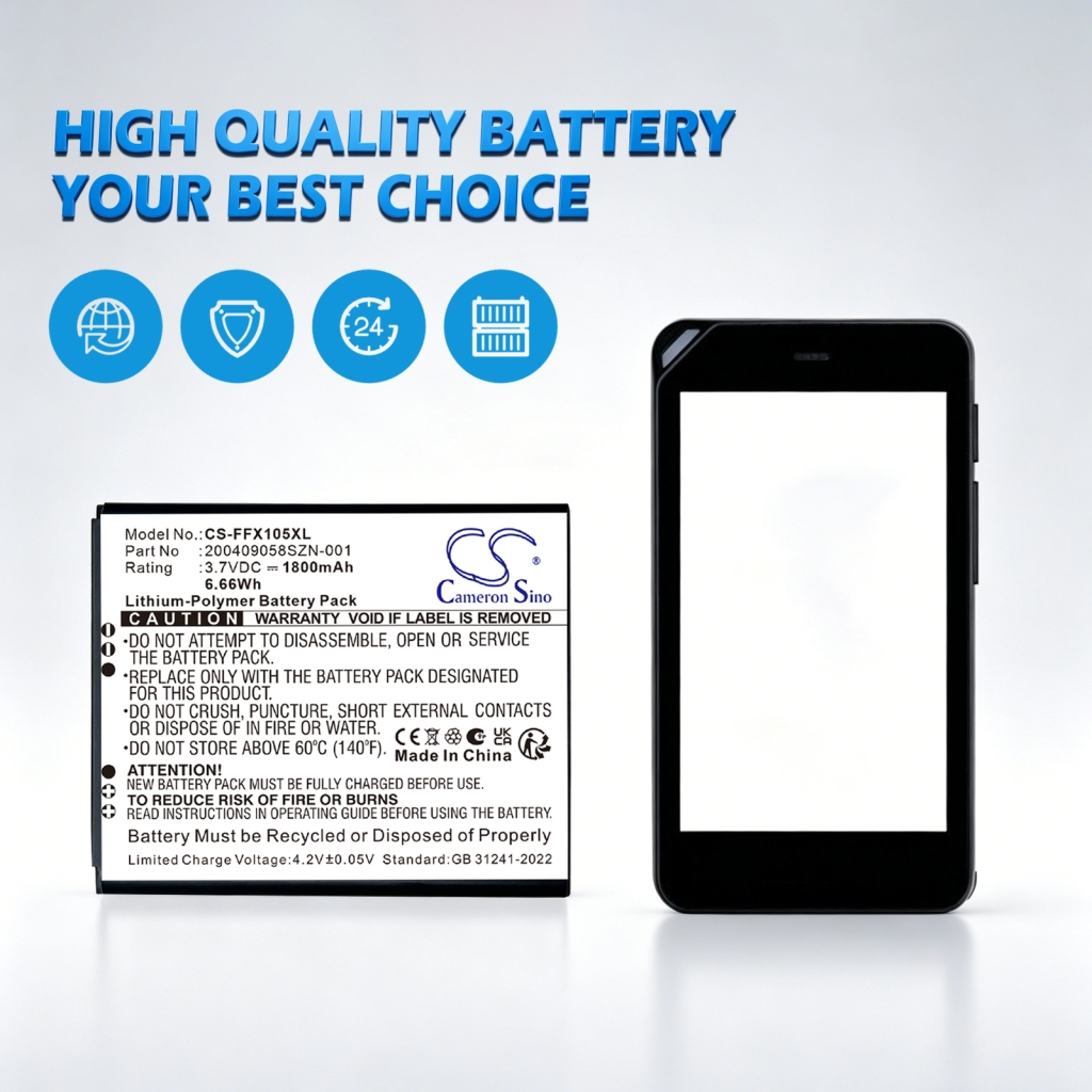 Battery compatible with Famoco