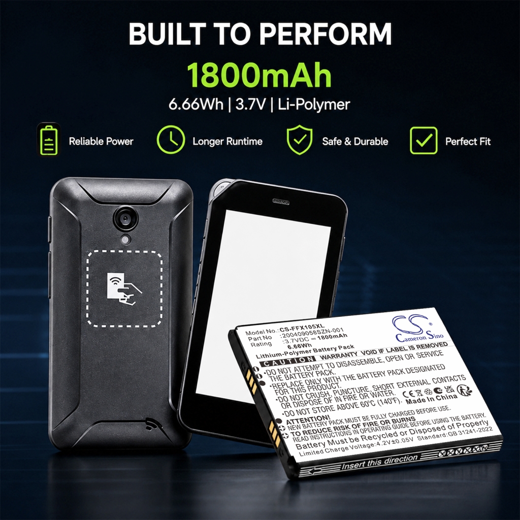 Battery compatible with Famoco