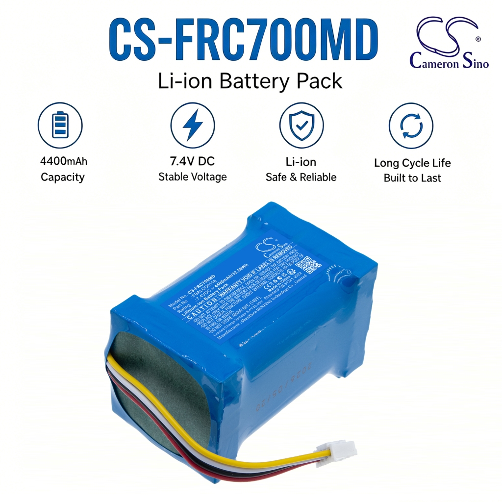 Li-ion baterijski paket Cameron Sino CS-FRC700MD 7,4V 4400mAh s kabelskim priključkom za medicinsko napravo