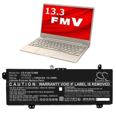 Kompatibilna zamenjava baterije za FUJITSU CP790491-01,CP790492-01,FPB0356,FPB0357,GC020028M00...