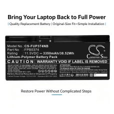 Kompatibilna zamenjava baterije za FUJITSU CP854407-02,FMVNBPXXX,FMVQH04001,FPB0374,FPB0374S