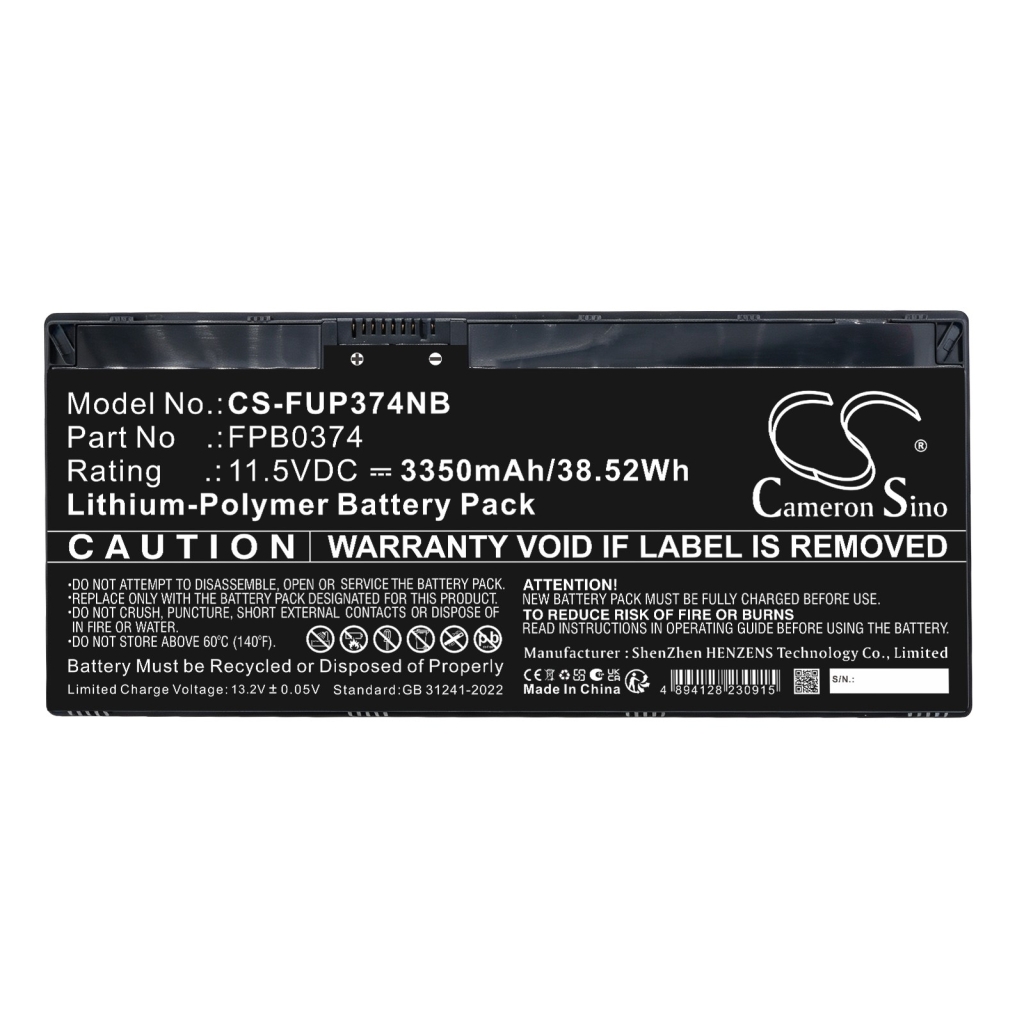 Baterije združljivo z Fujitsu Lifebook U3114X U3114XS WQ1 CS-FUP374NB