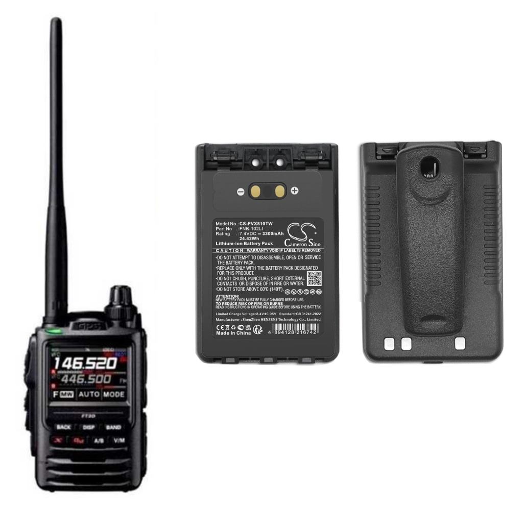 Baterija za dvosmerni radio YAESU CS-FVX810TW